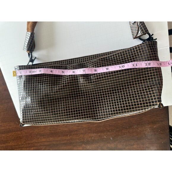 Daniella Lehavi Brown Leather Rectangle Shoulder Bag with Suede Strap - Picture 13 of 15